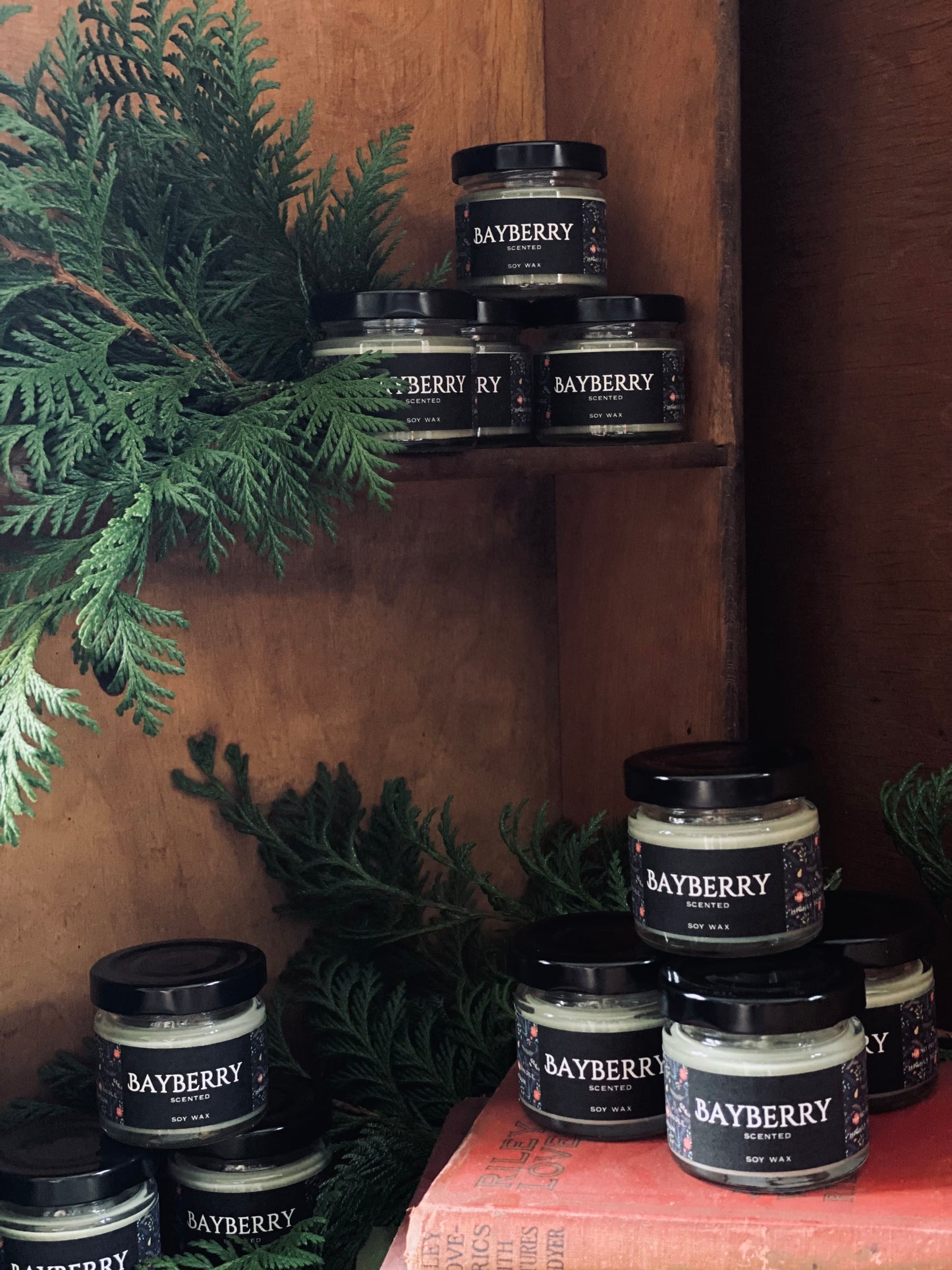 Bayberry Scented Soy Candle with Poem