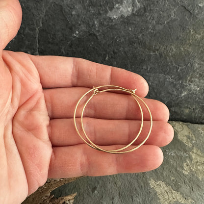 14K Gold Filled Hoops