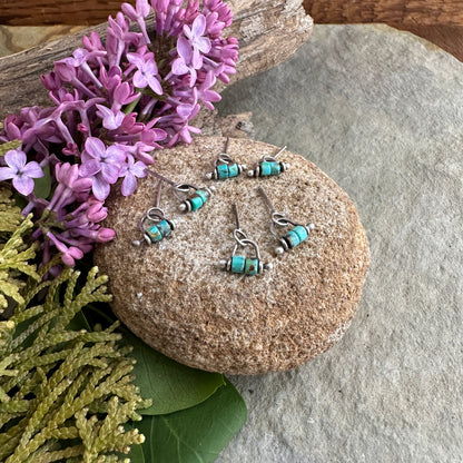 Stirrup Earrings - Turquoise