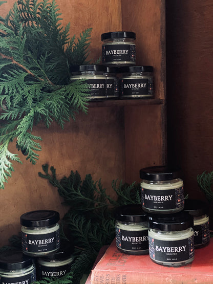 Bayberry Scented Soy Candle with Poem