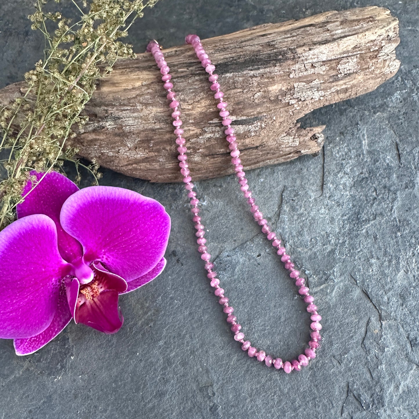Love Knots | Pink Tourmaline Necklace