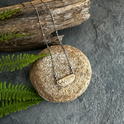 Bronze Fern Necklace