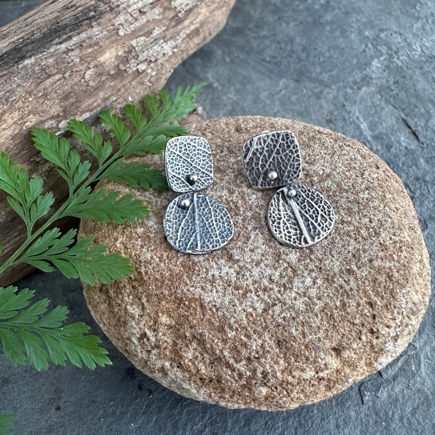 Sage Leaf Earrings