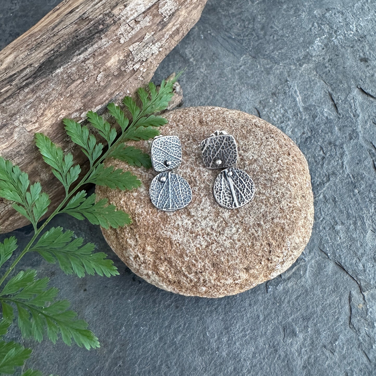 Sage Leaf Earrings