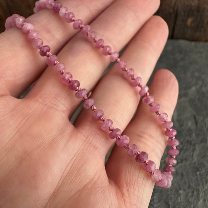 Love Knots | Pink Tourmaline Necklace
