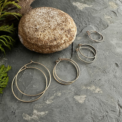 14K Gold Filled Hoops