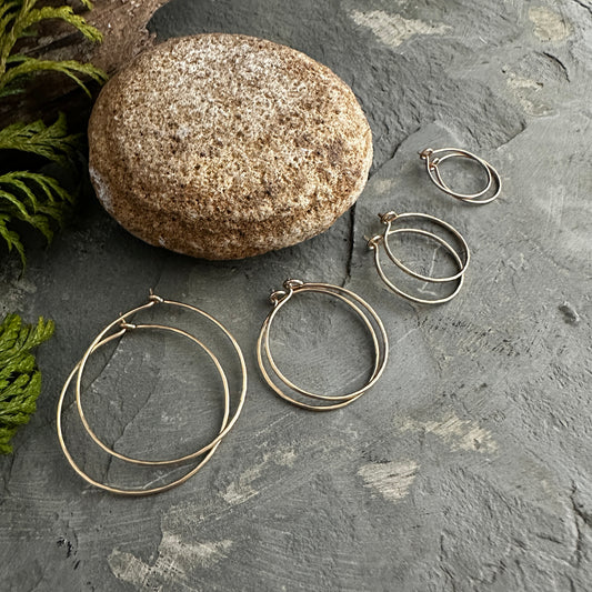 14K Gold Filled Hoops