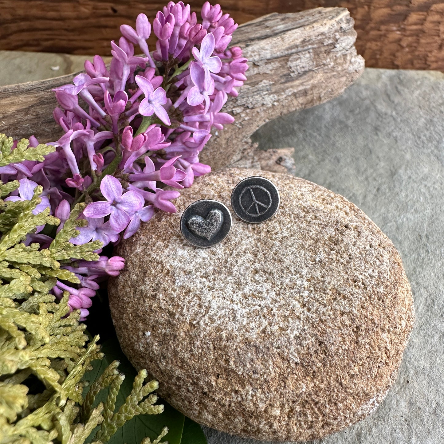 Peace and Love Studs