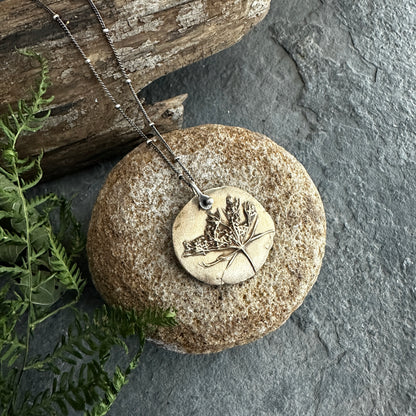 Bronze Queen Anne’s Lace Necklace