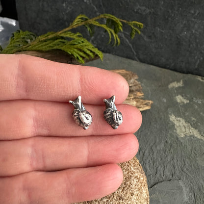 Sterling Silver Snail Post Earrings
