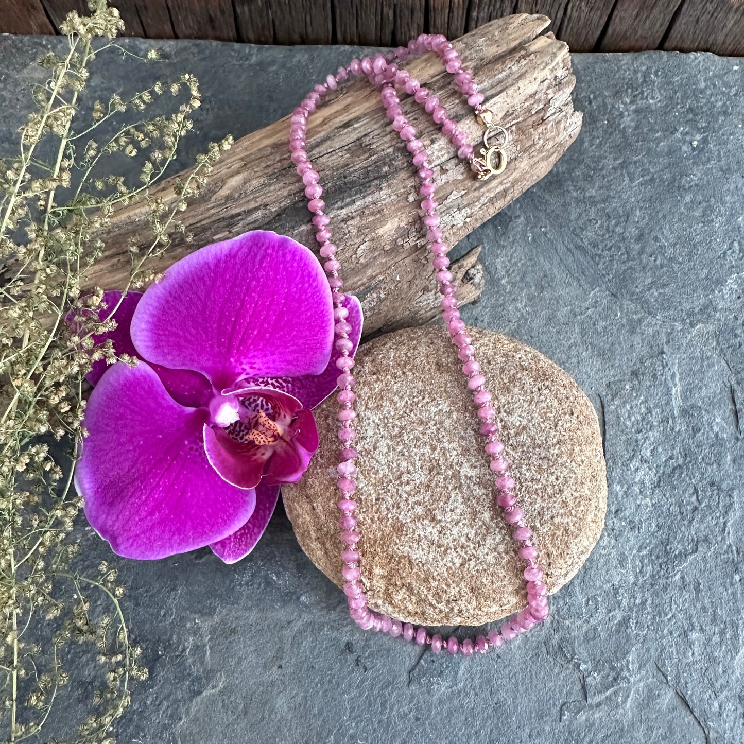 Love Knots | Pink Tourmaline Necklace