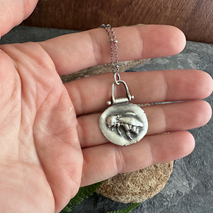 The Gatherer | Sterling Silver Honey Bee Necklace