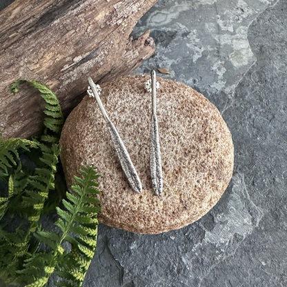 Rosemary Leaf Earrings | Sterling Silver Botanical Posts