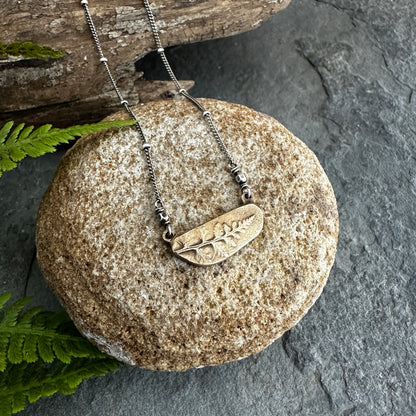 Bronze Fern Necklace