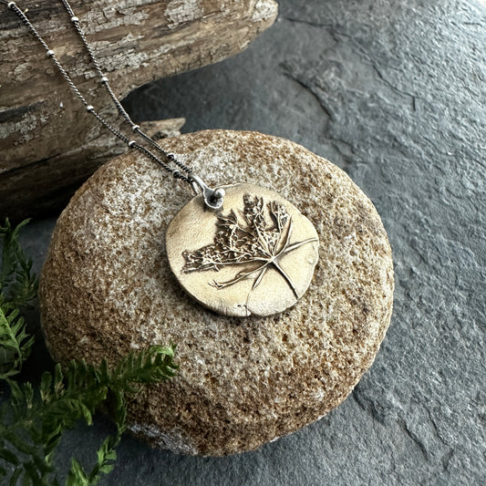 Bronze Queen Anne’s Lace Necklace