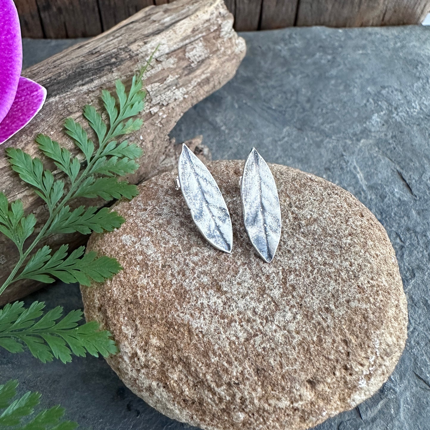 Olive Leaf Studs