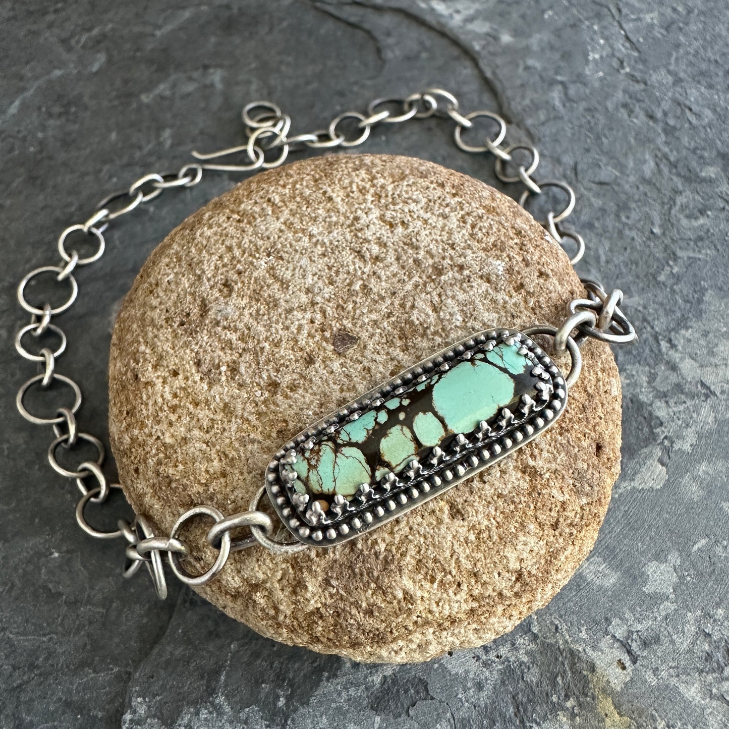 Skyward Choker | Hubei Turquoise & Sterling Silver Handmade Choker Necklace