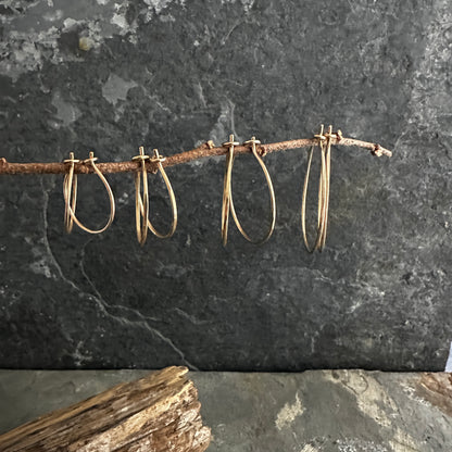 14K Gold Filled Hoops