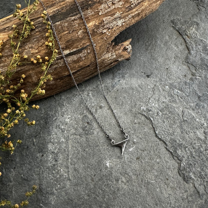 Sterling Silver Rose Thorn Necklace