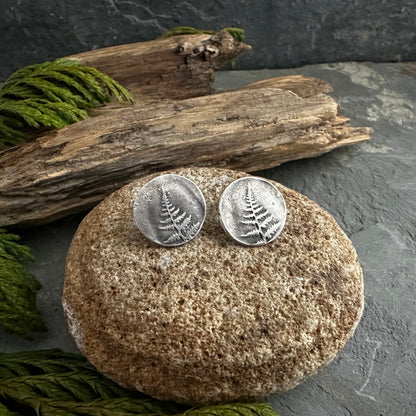 Sterling Silver Fern Earrings